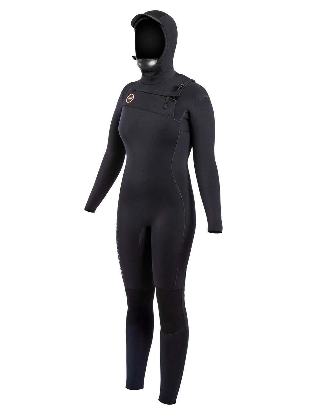 Ride Engine Womens Onsen Wetsuit Black Size 8 zip hooded